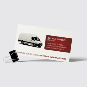 carte de vizita model firma transport