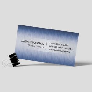 carti vizita metallic