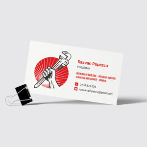 carte de vizita instalatori