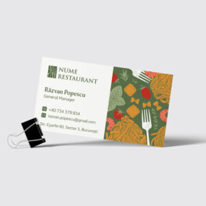 carte vizita restaurant