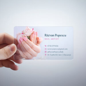 Carti de vizita transparente