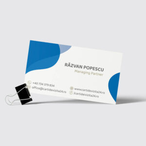 carti de vizita albastre