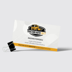 Design carti vizita tractari auto