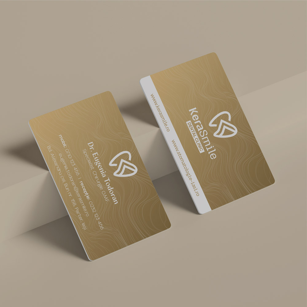 Carti de vizita plastic card